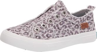 Blowfish Womens Play Sneaker, Gray Water Leopard-, 7 UK