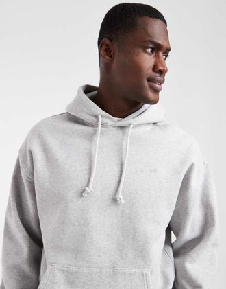 Levi's Authentic - Felpa con cappuccio grigio scuro