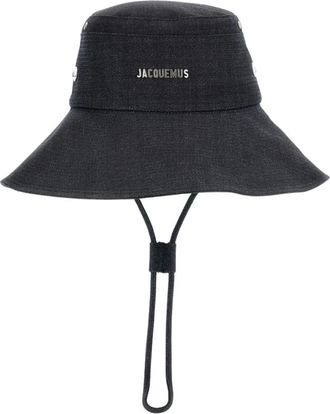 Jacquemus De-N&icirc;mes Denim Bucket Hat - unisex - Accessoires - Blauw - Maat: 58 CM Denim