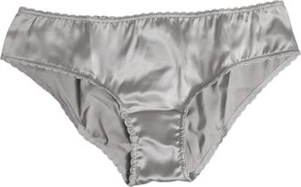 Dolce & Gabbana Gray Silk Stretch Bottom Low Waist Panty Womens Underwear
