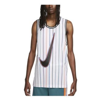 Nike Dri-Fit DNA Basketball Jersey White Black DX0436-100