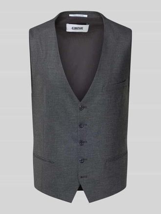 Cinque Weste mit V-Ausschnitt und Knopfleiste Modell Totti in Anthrazit, Gr&ouml;&szlig;e 44
