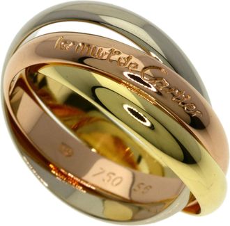 Cartier Trinity Yellow Gold (18K) Pink Gold (18K) White Gold (18K) Band Ring (Pre-Owned)