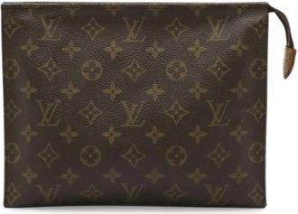 Louis Vuitton Pre-owned Monogram Pouch - Dames - Vintage Clutch - Bruin - ONE Size - Vintage