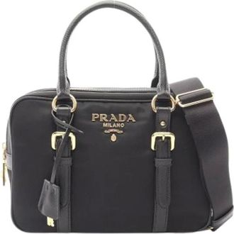 Prada Pre-owned Handbags, female, Black, Size: ONE SIZE Pre-owned 1Bb088 Handbag
