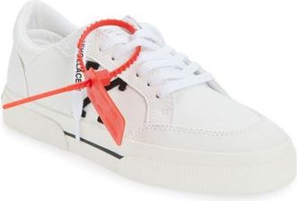 Off-white Vulcanized Low Sneaker in White - Black at Nordstrom, Size 10Us