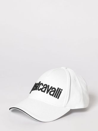 Just Cavalli Cappello Just Cavalli in twill di cotone con logo ricamato