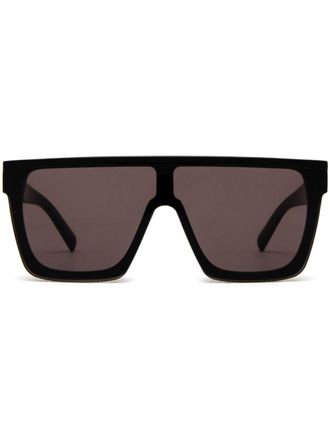 Saint Laurent Eyewear Occhiali da sole a mascherina - Nero
