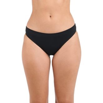 La Blanca Solid Hipster Bikini Bottoms in Black at Nordstrom, Size 10