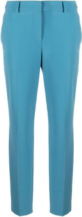 Moschino tailored high-waist trousers - women - Elastane/Polyester/Cupro/Acetate - 46 - Blue
