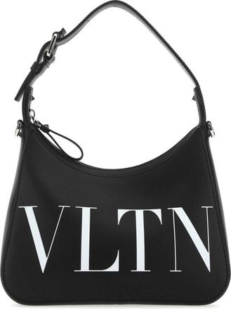 Valentino Garavani Black Leather Vltn Handbag