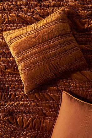 Anthropologie Lustered Velvet Alastair Euro Sham