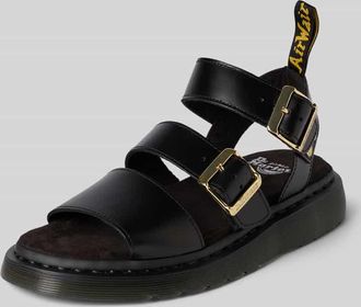 Dr. Martens Strap Sandalen aus Leder mit Dornschlie&szlig;en Modell Gryphon in Black, Gr&ouml;&szlig;e 37