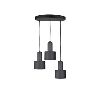 Netlighting Luce Cluster Pendant Ceiling Light Black 30cm 3x E27