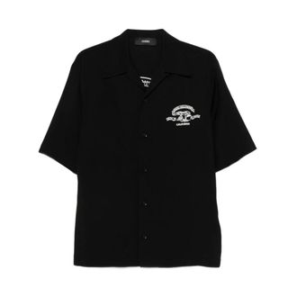 Amiri Short Sleeve Shirts, male, Black, Size: 2XL Short Sleeve Shirt