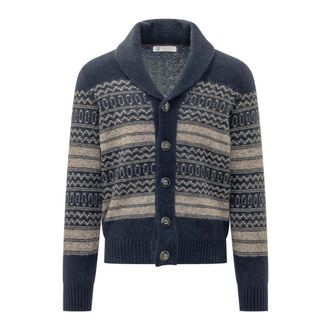 Brunello Cucinelli Heren, Truien, Blauw, Maat: L