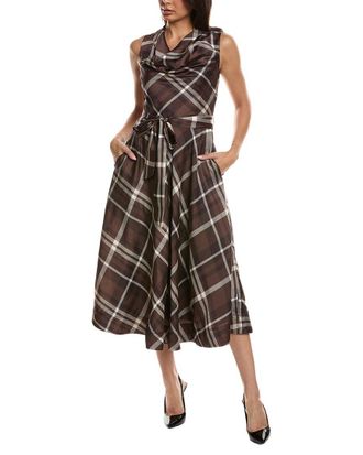 Tahari by ASL Tahari Asl Plaid Midi Dress