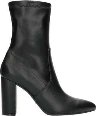 Mexx Sanna Indy Hoge Enkel Laars - Dames - Laarzen met Hak - Zwart - 41 EU - Leer - Schoenen