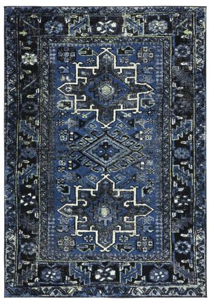 Safavieh Alfombra azul y gris 122 x 183 cm