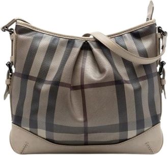 Burberry Pre-owned Cross Body Bags, female, Beige, Size: ONE SIZE Pre-owned The Hartham
