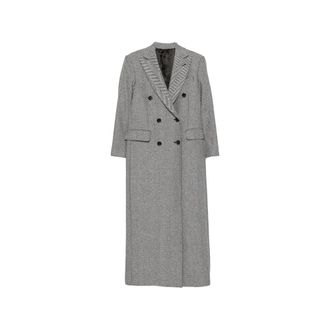 Eraldo Herringbone Double-breasted Coat