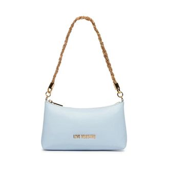 Love Moschino Shoulder Bags, female, Blue, Size: ONE SIZE Twisted Strap Tote Bag