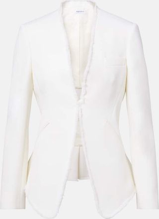 Alexander McQueen Blazer in gabardine di lana
