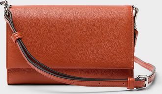 Simons Womens Crossbody Bag bifold faux-leather wallet
