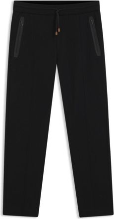 BOSS Cotton-blend tracksuit bottoms in a regular fit