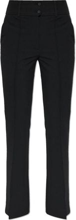 AllSaints Astra Broeken - Dames - Straight fit broeken - Zwart - 2XS - Leer - Broeken