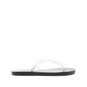 Ancient Greek Sandals Flip Flops, female, White, Size: 7 US Cedar Brown Slip-On Thong Sandals