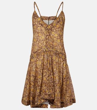 Isabel Marant Danielle floral cotton voile minidress