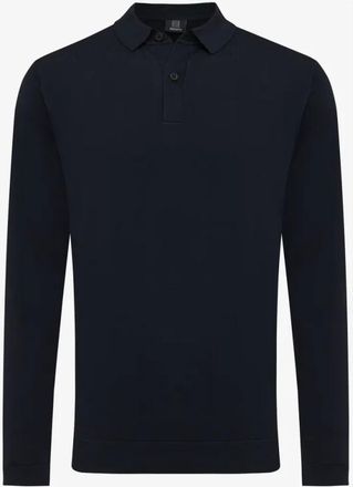 Genti Tops, Heren, Blauw, 3Xl, Cool Dry Longsleeve in Donkerblauw