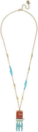 Betsey Johnson Sardines Pendant Necklace in Blue at Nordstrom