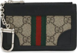 Gucci Gg Supreme Beige Brown Black Green Red Color Gg Supreme Leather Coin Purse/Coin Case (Pre-Owned)