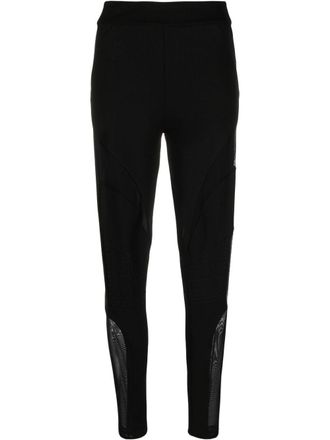 Philipp Plein Leggings con inserti semi trasparenti - Nero
