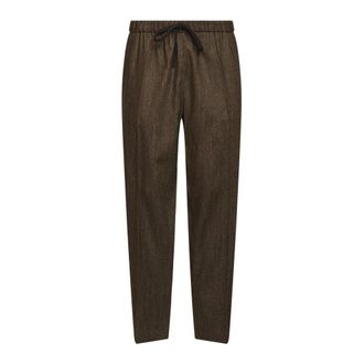 Maison Margiela Pantalones de ch&aacute;ndal de lana - Trousers - Hombre - Marr&oacute;n - XL