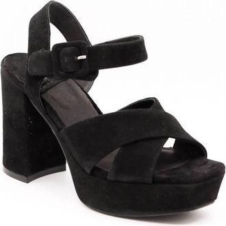Jeffrey Campbell Womens Amma Platform Heels In Black Suede
