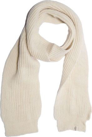 Nirvanna Designs Laurent Rib Scarf In White