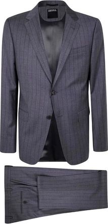 Ermenegildo Zegna Hombre, Trajes, Gris, Talla: L