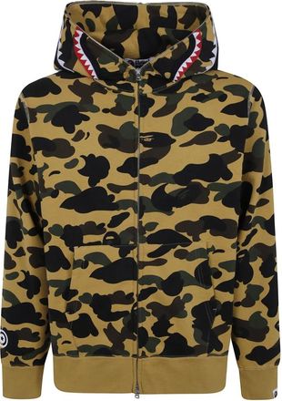 A Bathing Ape A Bathing APE - 1st Camo Shark Full Zip Hoodie - Heren - Sweatshirts & Hoodies - Veelkleurig - Maat: XL Katoen