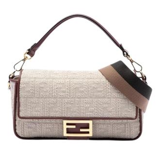 Fendi Pre-owned Baguette - Dames - Pre-owned - Beige - Maat: ONE Size Leer
