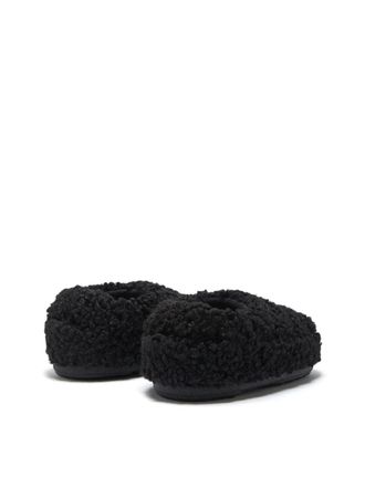 Moon Boot Womens Faux Curly Logo Band Sandals Black Shoes >