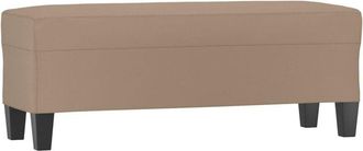 vidaXL Banco De Cuero Sint&eacute;tico Color Capuchino 100x35x41 Cm Vidaxl