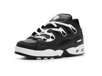 Osiris D3 E Mens Shoes Black/White/Black : 10.5 D - Medium, Faux Leather