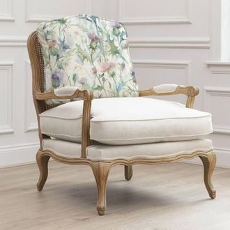 Voyage Maison Cirsium Printed Florence Chair in Light Oak