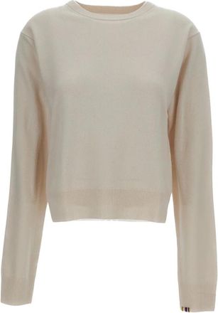 Extreme Cashmere Klassieke trui met ronde hals - Dames - Cashmere truien - Beige - ONE Size - Kasjmier - Truien & Vesten