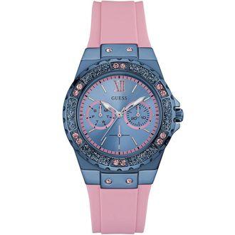 Guess Womens Stylish Limelight Crystals Pink Ladies Watch - W0775L5 Silicone - One Size