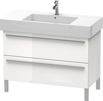 Duravit Duravit X-large Mueble De Pared 6544, 2 Extra&iacute;bles, 1000mm Para Vero 032910 (sin Pulir), Color (frente/cuerpo): Decoraci&oacute;n Blanca De Alto Brillo - Xl6
