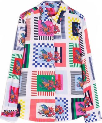 Vilagallo Cuadros Flores Shirt In Multi
